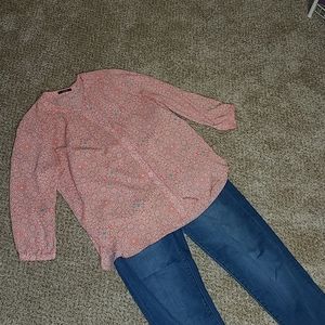 Gorgeous spring coral blouse